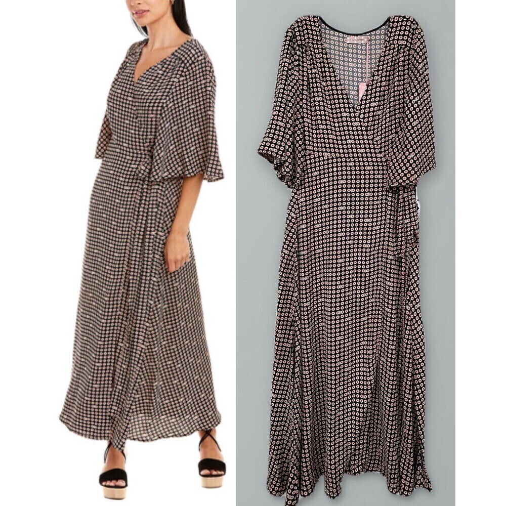 Traffic People womens Reckless
Wrap Midi Dress, small